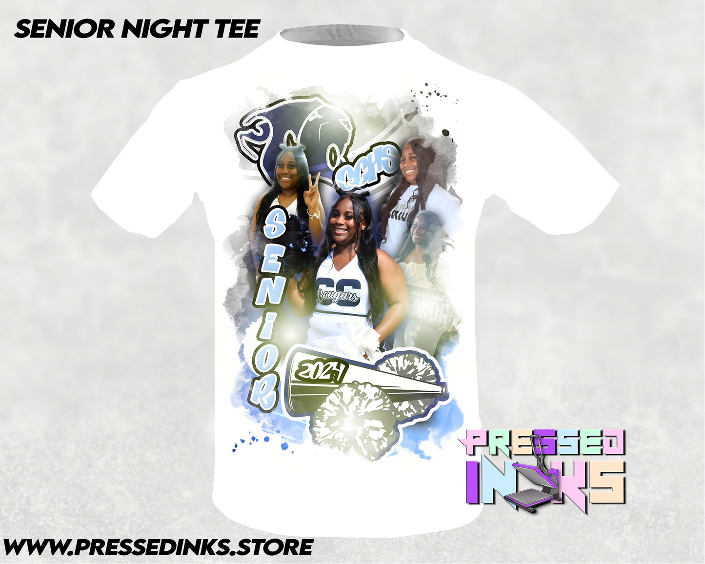 Adult tees - Full Center Placement | WHITE TEES ONLY